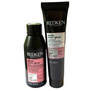 REDKEN Acidic Gloss High Shine Color Care Shampoo Conditioner Travel Set Sulfate